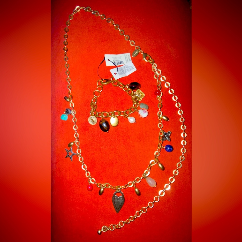 Chico charm necklace and bracelet